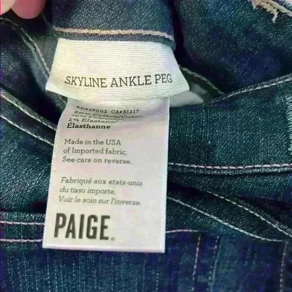 PAIGE Women's Skinny Jeans - Midnight Blue - Picture 4 of 4